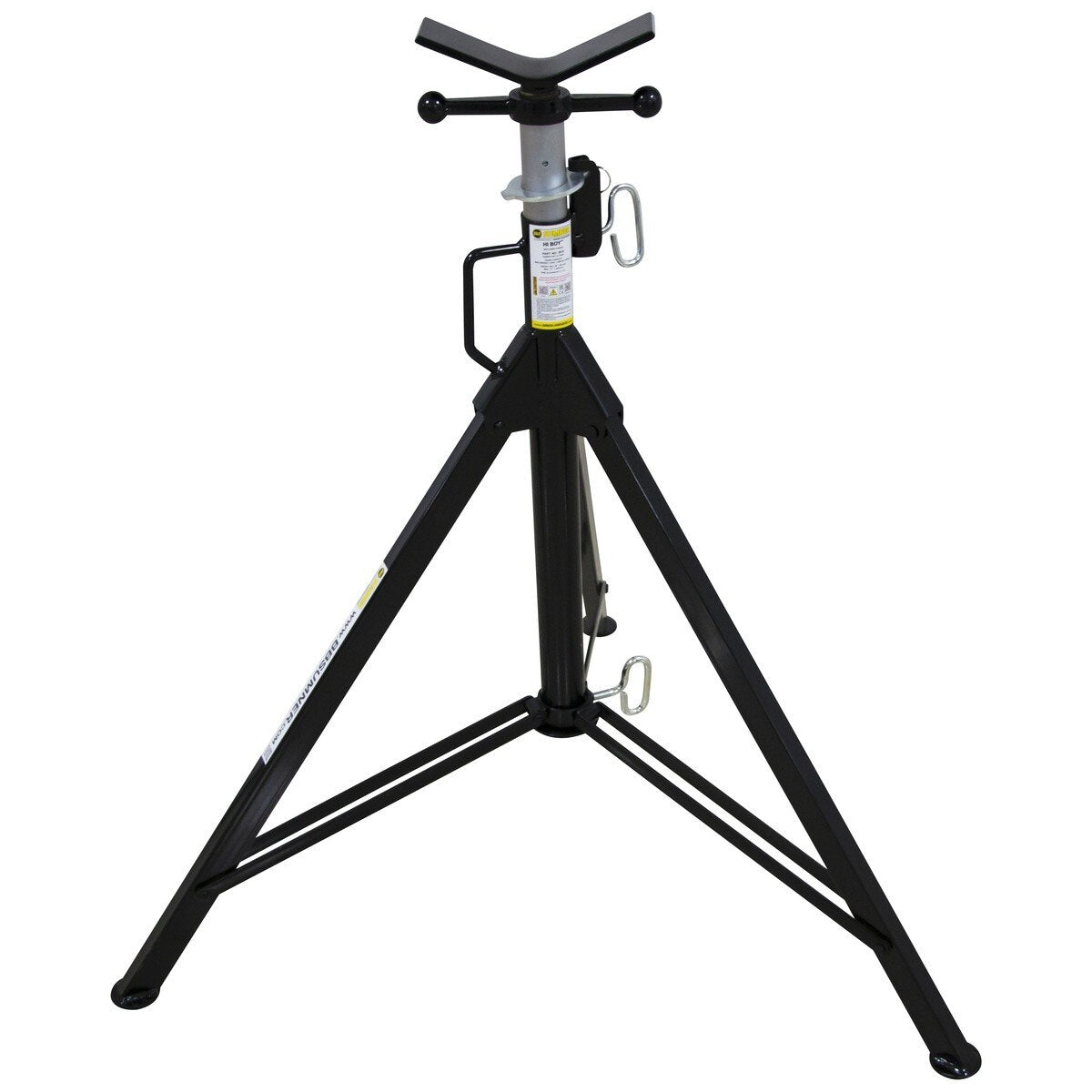 BB Sumner 3610 Hi Boy Jack with V-Head Adjustable 39-72 in 1000 lb Capacity - 3
