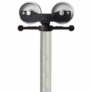BB Sumner 4000SWH Lo Heavy Duty Fold-A-Jack Pipe Jack with Steel Wheel Head, 2000 lb Capacity