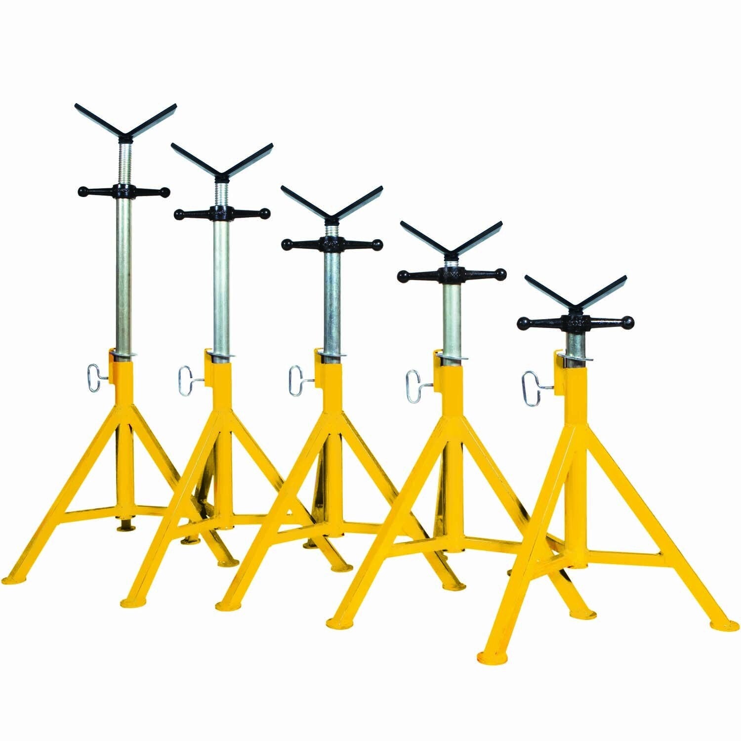 BB Sumner 4100 Hi Heavy Duty Pro-Jack with Oversized 10" V-Head for Pipe Support