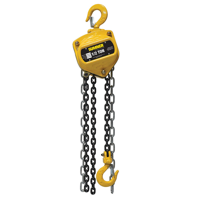 Sumner CB050C10 1/2T Chain Hoist 10' - 2