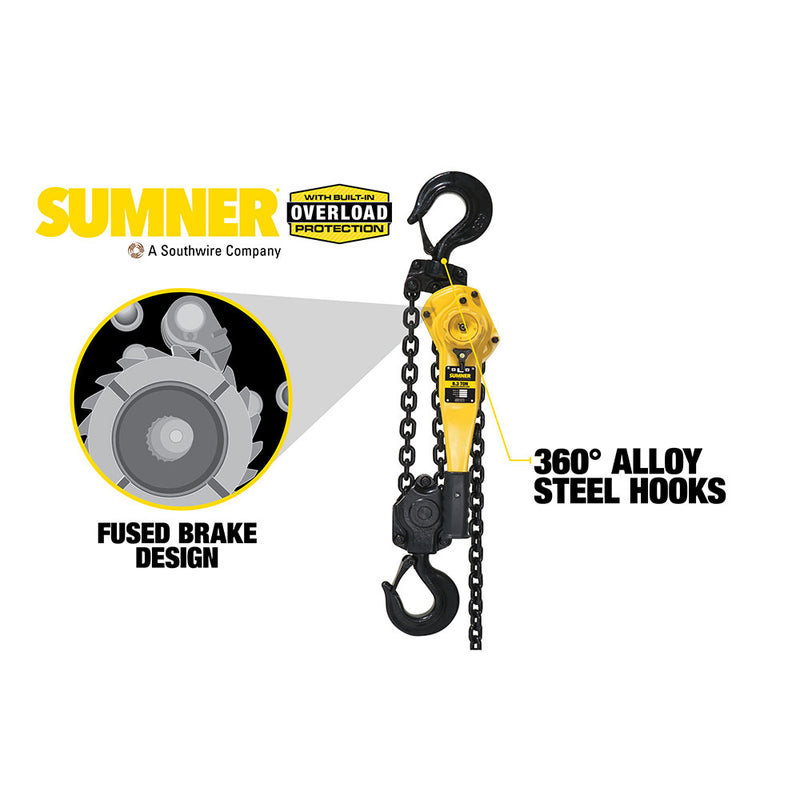 Sumner PLH630C05WO 6.3T LVR Hoist 5' Lift and Overload Protection - 2