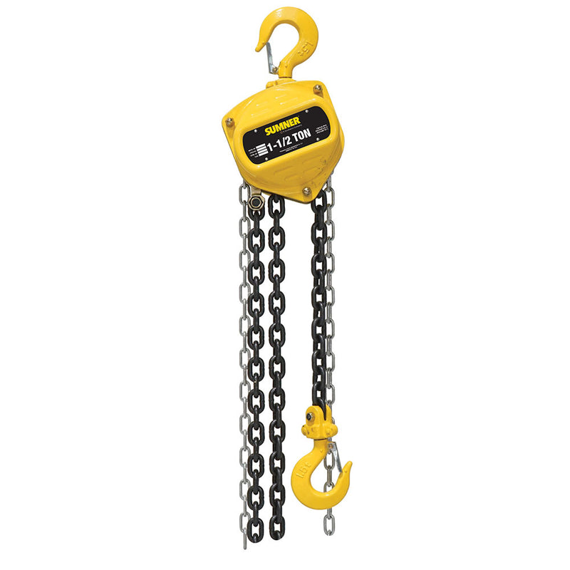 Sumner CB150C15 1-1/2T Chain Hoist 15'