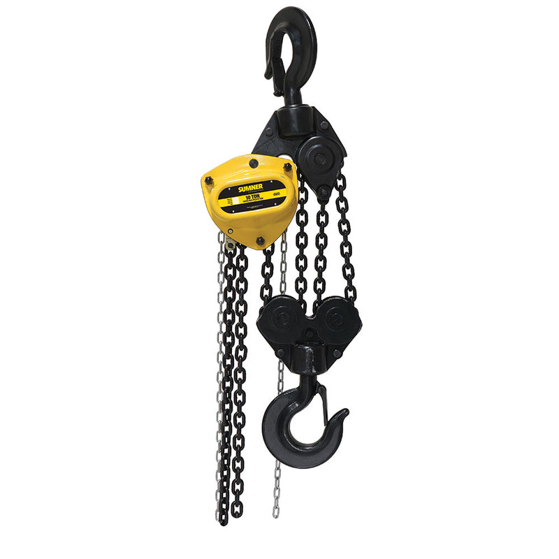 Sumner PCB1KC30WO 10T Chain Hoist 30' Lift and Overload Protection