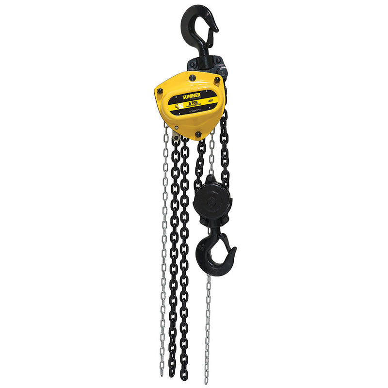 Sumner PCB500C20WO 5T Chain Hoist 20' Lift and Overload Protection